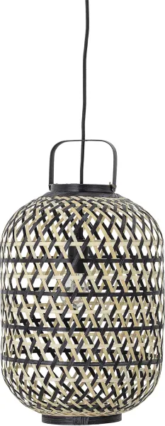 Sora, Pendant lamp, black, bamboo