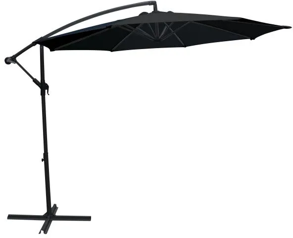 Hanging parasol black 300cm