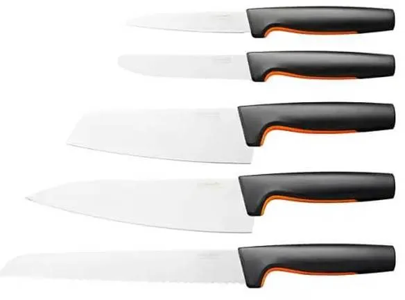 Fiskars Functional Form knife set 5 pieces - Black