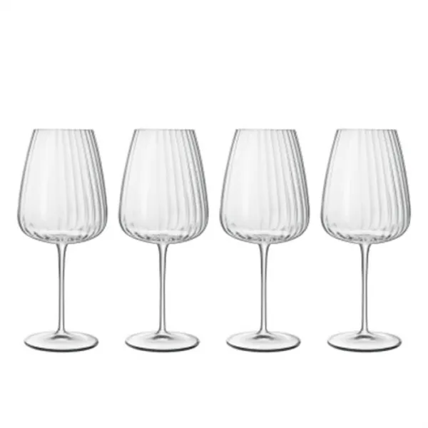 Luigi Bormioli Optica Bordeaux red wine glasses - 70 cl 4 pcs.