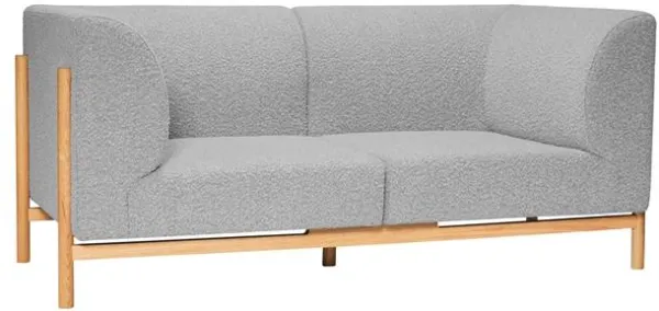 Hübsch Moment Sofa 2 Seater Light Grey/Natural