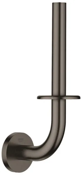 Grohe Essentials spare toilet roll holder, brushed hard graphite