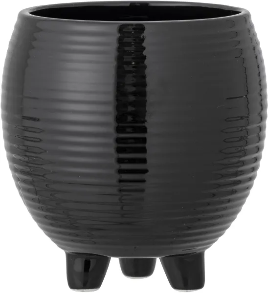 Arnel, Plant pot, black, ceramic