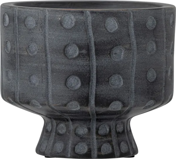 Rane, Potted plant pot, grey, ceramic