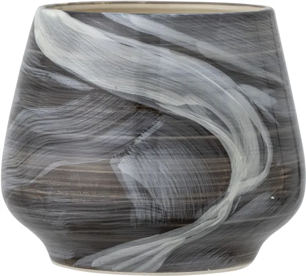 Skjalm, Pot, brown, stoneware